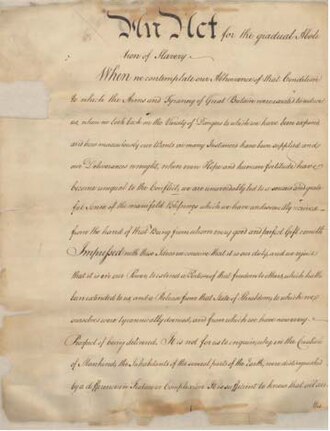 Pennsylvania Abolition Society Established