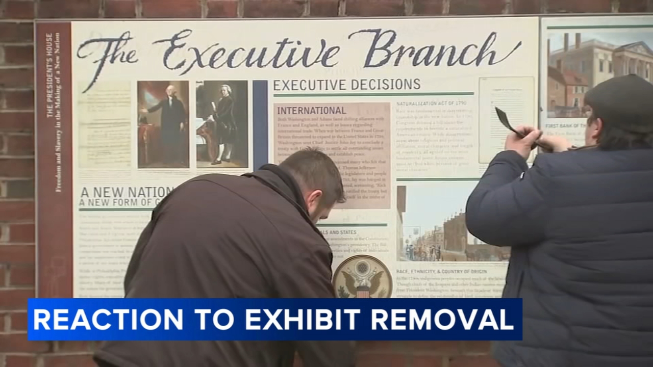 Historical photograph: Philadelphia Lawsuit Over President's House Exhibit Removal