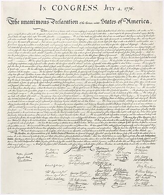 Removal of Anti-Slavery Passage from Declaration of Independence